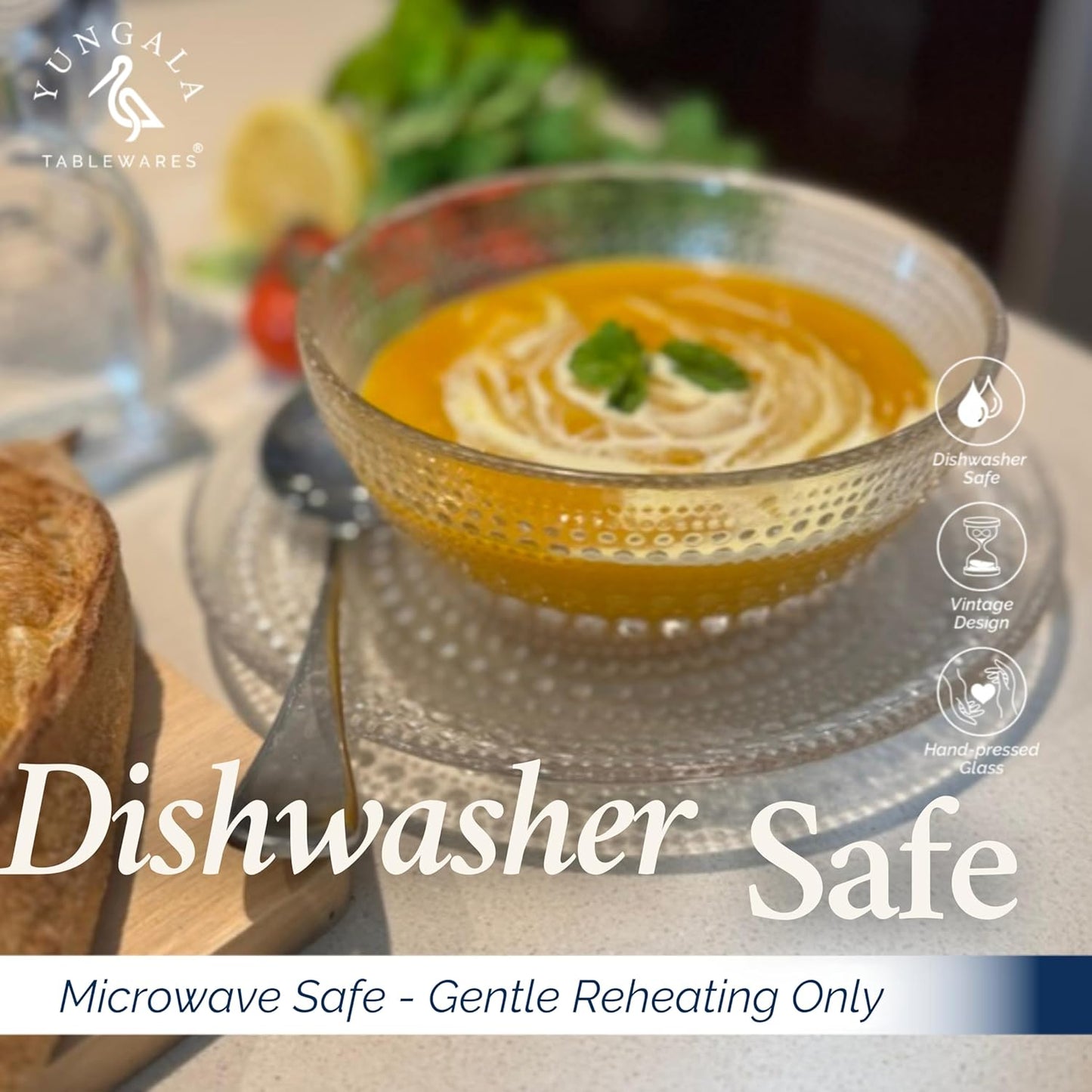 Yungala Clear Glass Bowl