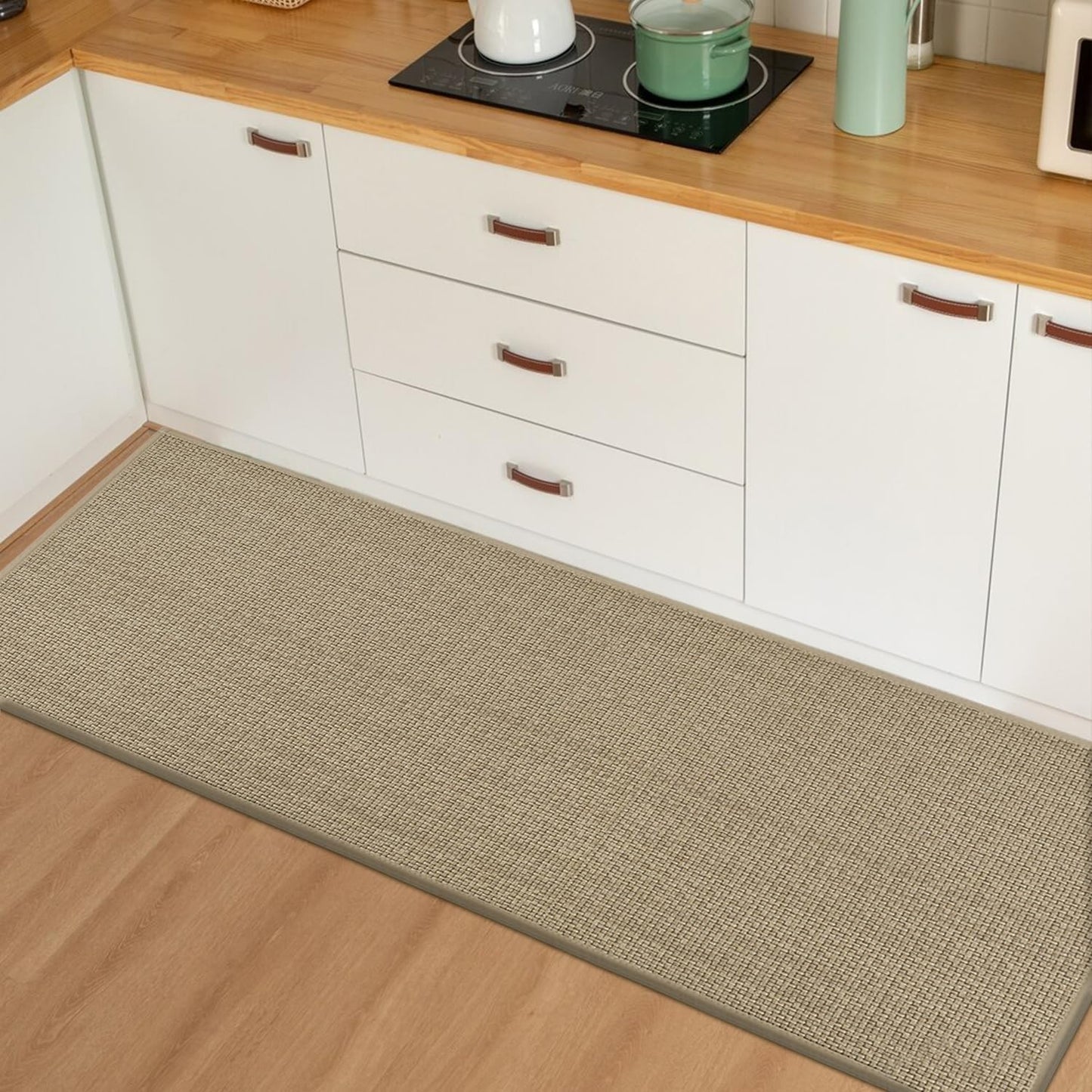 Artoid Mode Washable Non Slip Rubber Backing Kitchen Rugs Doormat, Absorbent Kitchen Floor Mats Front of Sink Kitchen Mats for Floor Home Decor 24x60 Inch