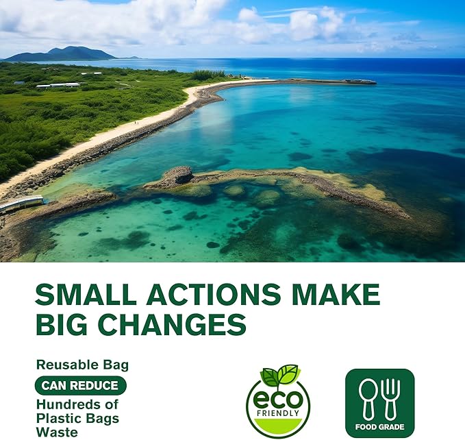 SPLF 8 Pack Stand-Up Reusable Half Gallon Freezer Bags Dishwasher Safe, Extra Thick Leakproof 1/2 Gallon Food Storage Bags, BPA Free Silicone for Meal Prep, Marinate, Veggies, Fridge Organization