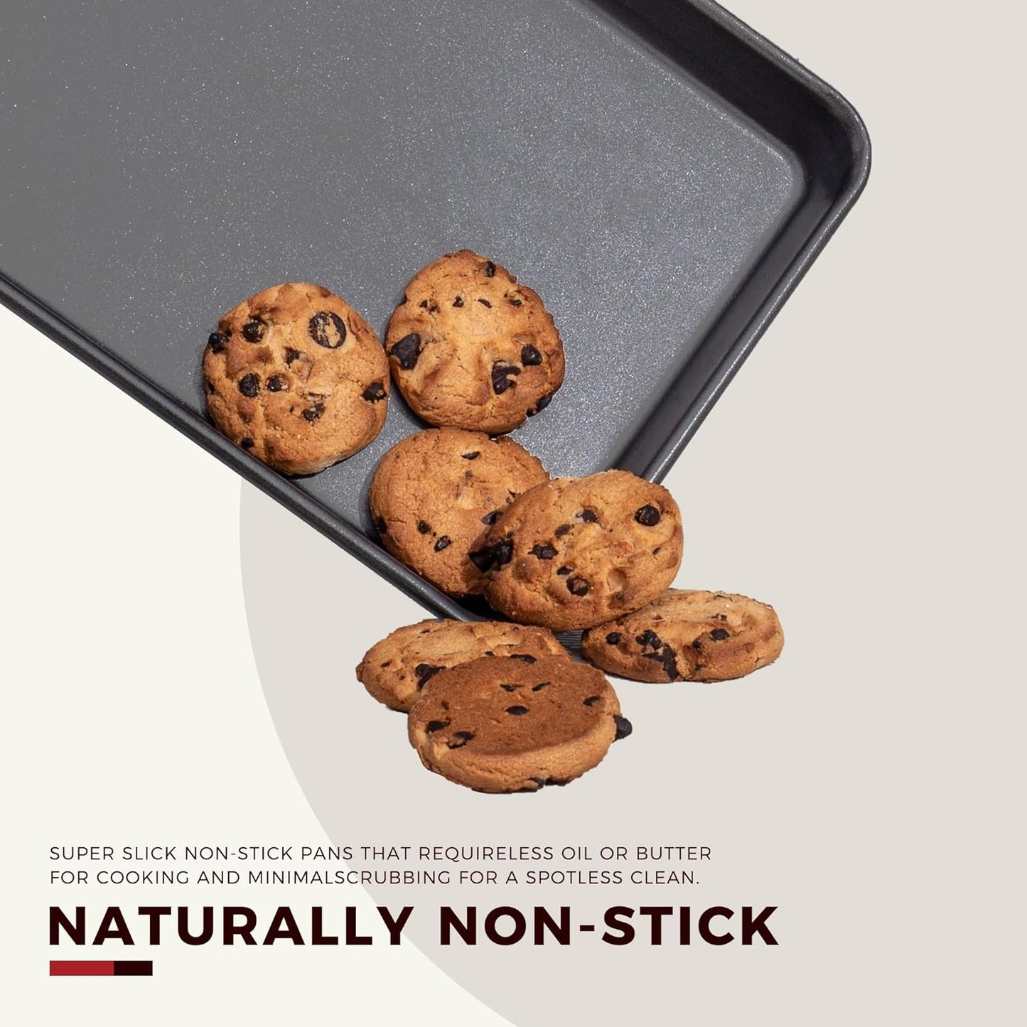 KITESSENSU Baking Pans Sets, Nonstick Bakeware Sets 7-Piece with Round/Square Cake Pan, Loaf Pan, Muffin Pan, Cookie Sheet, Roast Pan, Cooling Rack, Carbon Steel Bake Set