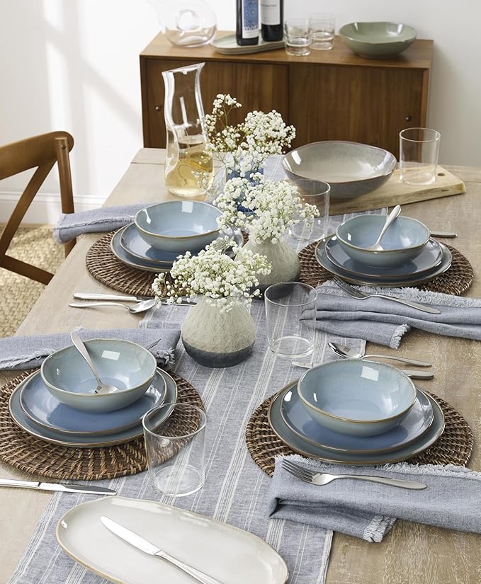 Oneida B336045A Mooncrest 45-Piece Flatware Set, Service for 8,Silver,45 Piece