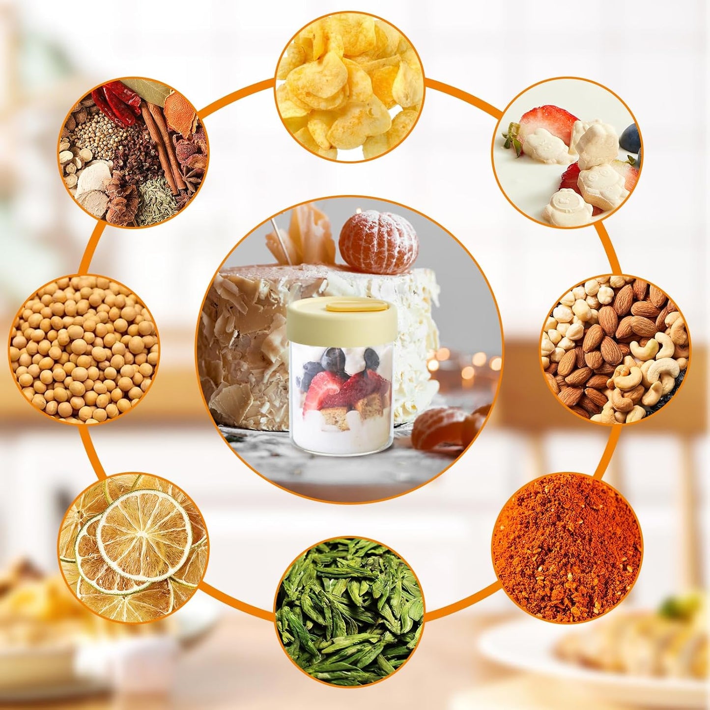 13.5oz Overnight Oats Containers with Lids, Glass Jar with Lid, Overnight Oats Jars, Meal Prep Jars for Yogurt Oats Parfait Chia Pudding Cereal Snacks (8PCS)