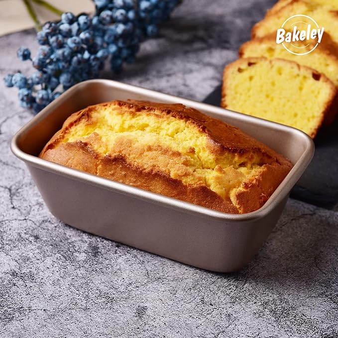 1Lb Loaf Pan, 7-inch Non-Stick Oblong Bread and Meat Bakeware for Oven Baking 7.28" × 4.52" x 2.55"