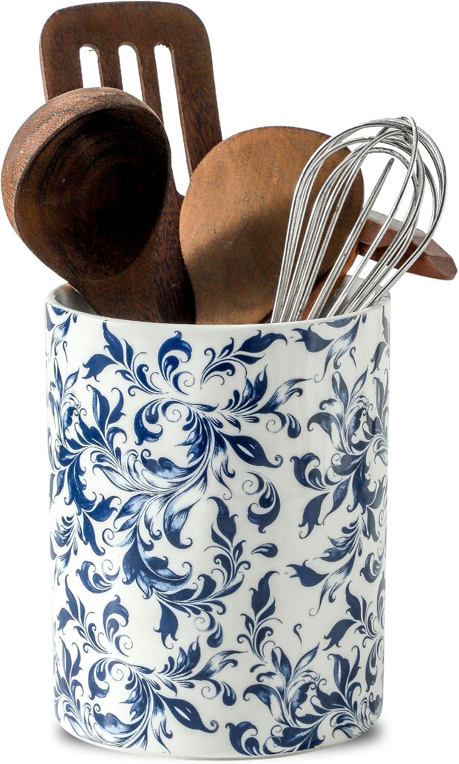 kitchen tool holder,kitchen spatula holder-extra large utensil holder,utensil holder ceramic apartment essentials（7.2in×6.2in）