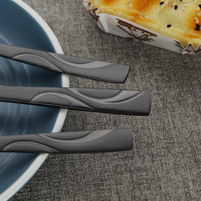 40-Piece Stainless Steel Flatware Set - Heavy Duty 430 Stainless Steel Cutlery Set, Include Knives, Forks, and Spoons for 8 People, Dishwasher Safe