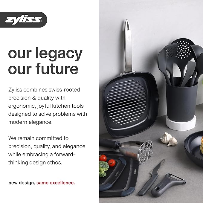 Zyliss Easy Pull Food Chopper and Manual Food Processor - Hand-Held Slicer & Dicer for Fruits & Vegetables - Easy Pull Manual Food Chopper - Cooking Gadgets & Kitchen Essentials - Easy Pull 2.0