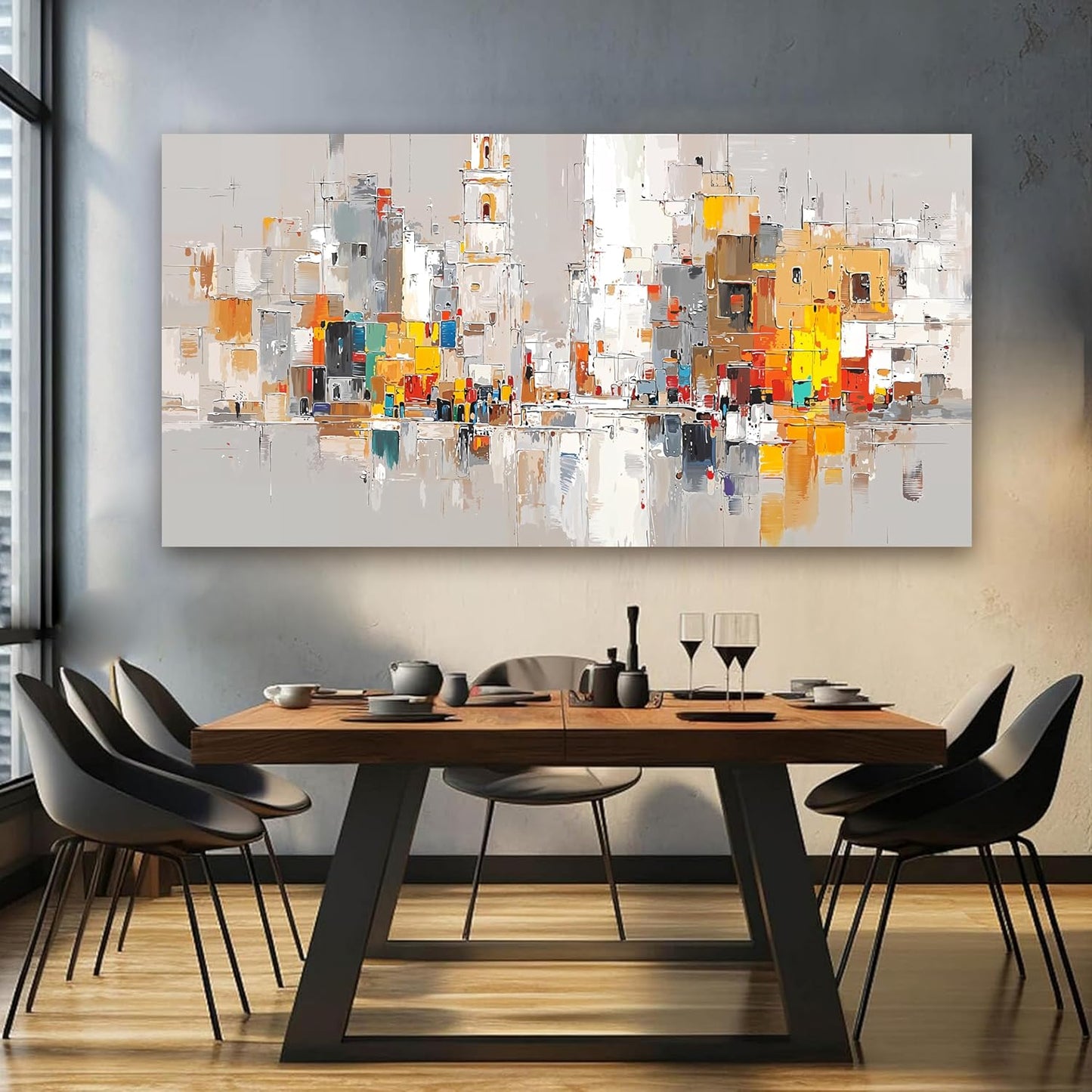 Abstract Canvas Wall Art Decor Oversized Wall Art for Living Room Large Colorful Wall Art Prints Artwork for Walls Modern Abstract Art Abstract Canvas Art Wall Decor Bedroom Office Decorations 29"X58"