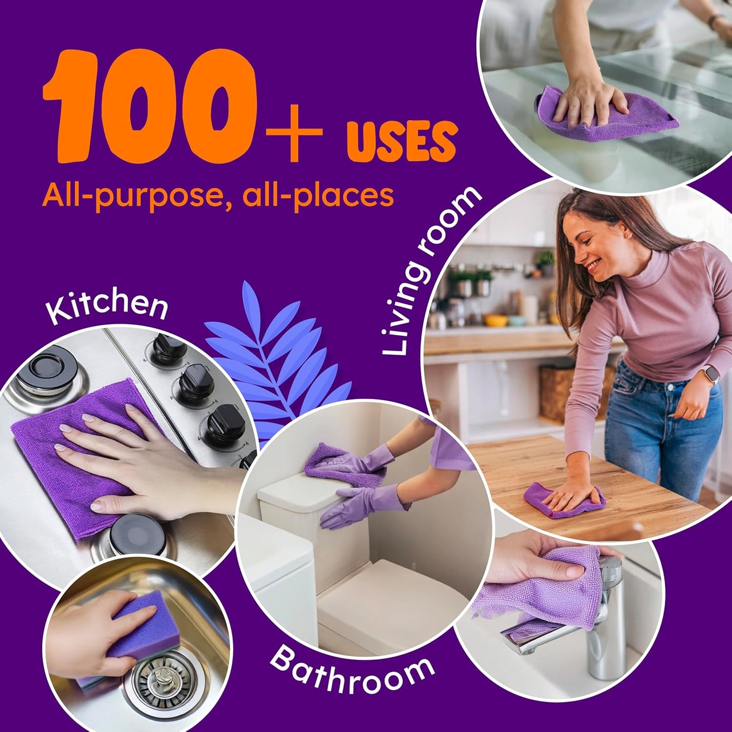 Originally Yellow Lavender Vinegar All Purpose Cleaning Spray | Cleaning Vinegar For home | Bathroom, & Kitchen | Plant-Derived All Purpose Cleaner Spray | distilled vinegar for cleaning | 3 Pack