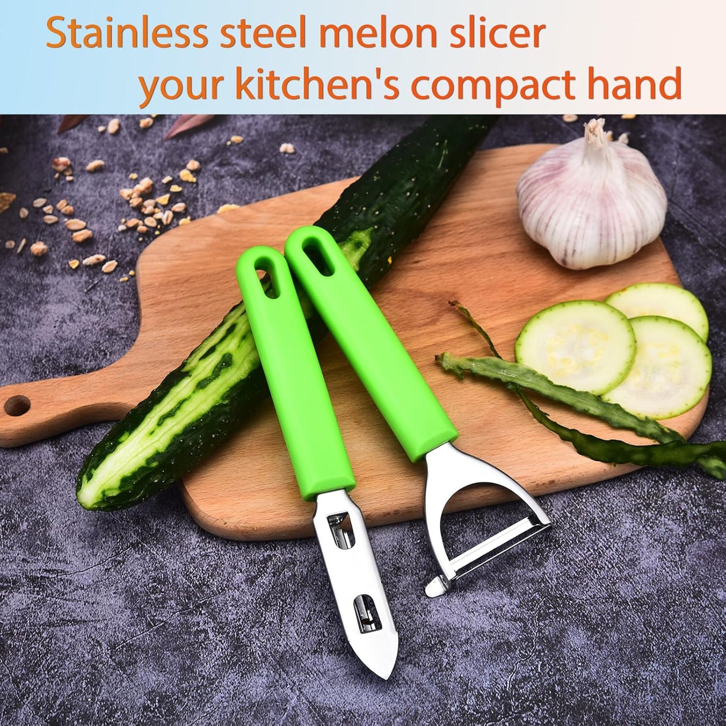 Vegetable peeler, kitchen stainless steel 2-piece set, equipped with ultra sharp stainless steel blades and comfortable grip, potato peeler, carrot peeler, apple peeler, kitchen peeler