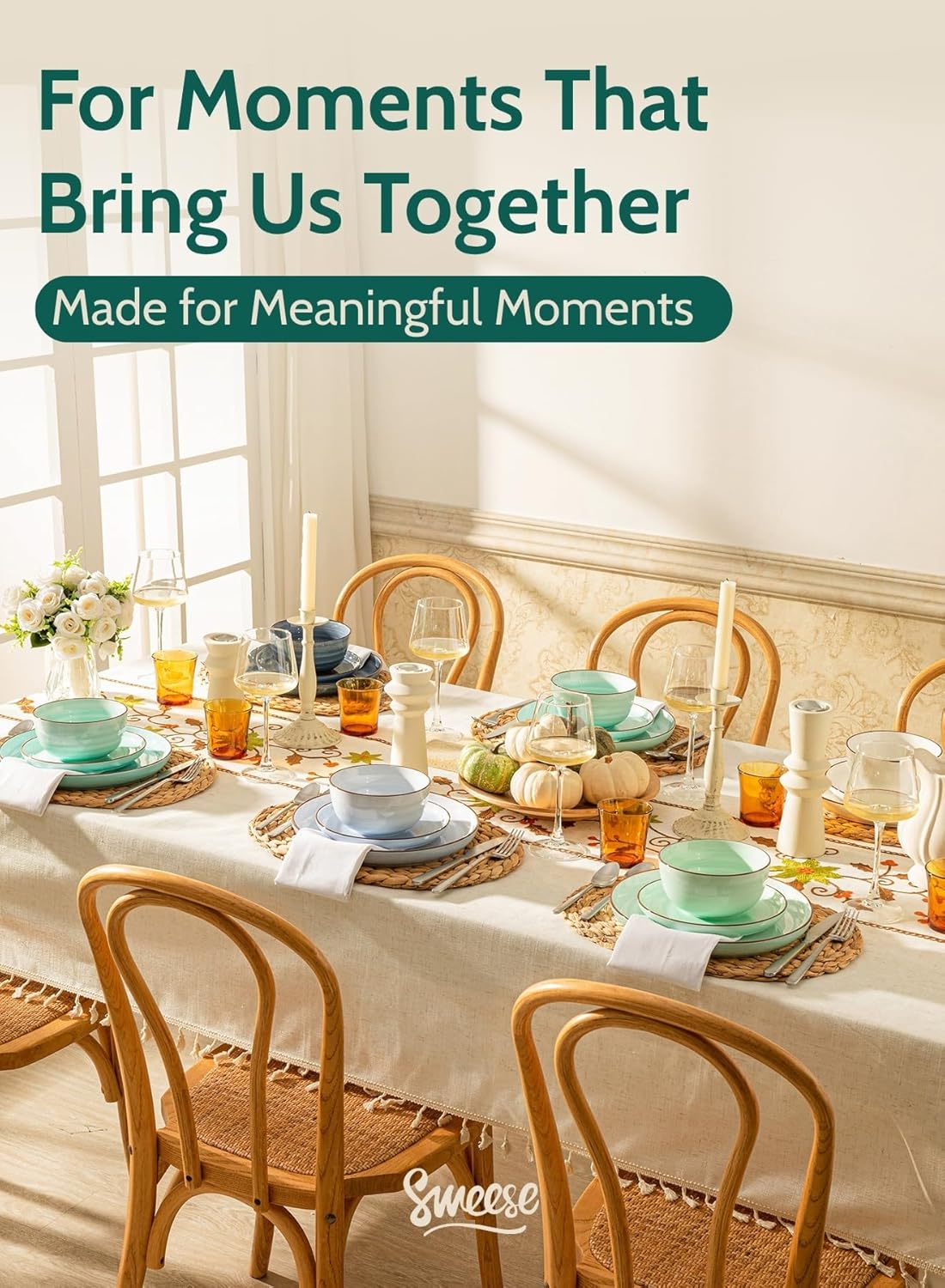 Sweese 10 Oz Ceramic Ice Cream Bowls, Set of 6, Dishwasher Microwave Safe Dessert Bowls in Assorted Cool Colors