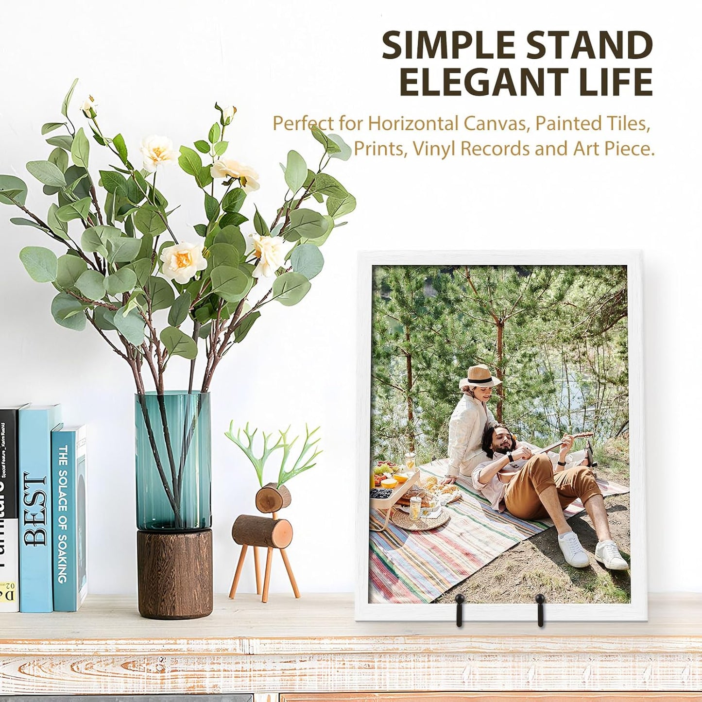 LIONWEI LIONWELI Decorative Plate Stand Holder Picture Frame Stand Easel Display Stand