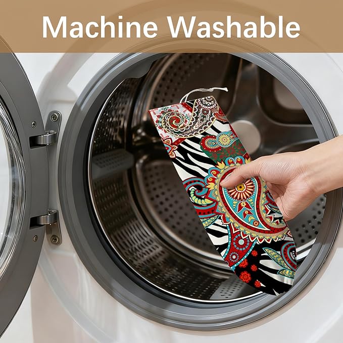 Plastic Bag Holder Bohemian Bag Holder Dispenser, Plastic Grocery Organizer & Wall Mount Paper Trash Bags Saver Storage for Kitchen Home Pantry Decor, Shopping Bags Storage Dispenser