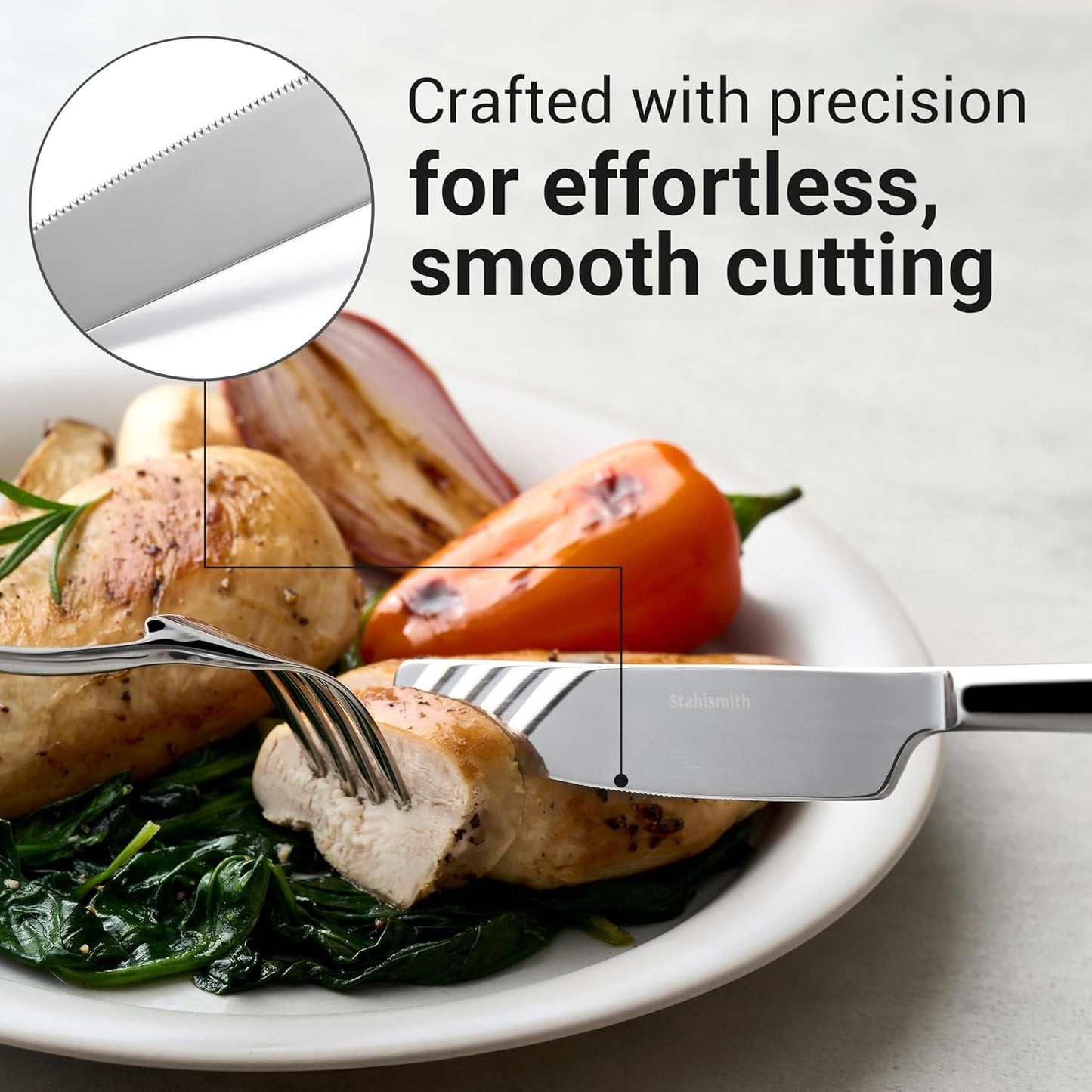 Riesa Flatware Set for 6, 30-Piece Silverware Set, 18/10 Stainless Steel Cutlery with Mirror Finish, Dishwasher Safe Utensils for Home, Kitchen, Everyday Dining and Entertaining