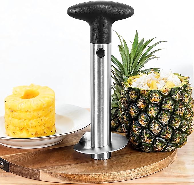 Fruit and Vegetable Corer Pepper Seed Apple Remover Bell Pepper Tomato Corer Tool Stainless Steel Kitchen Gadget (Pepper strawberry pineapple Corer)