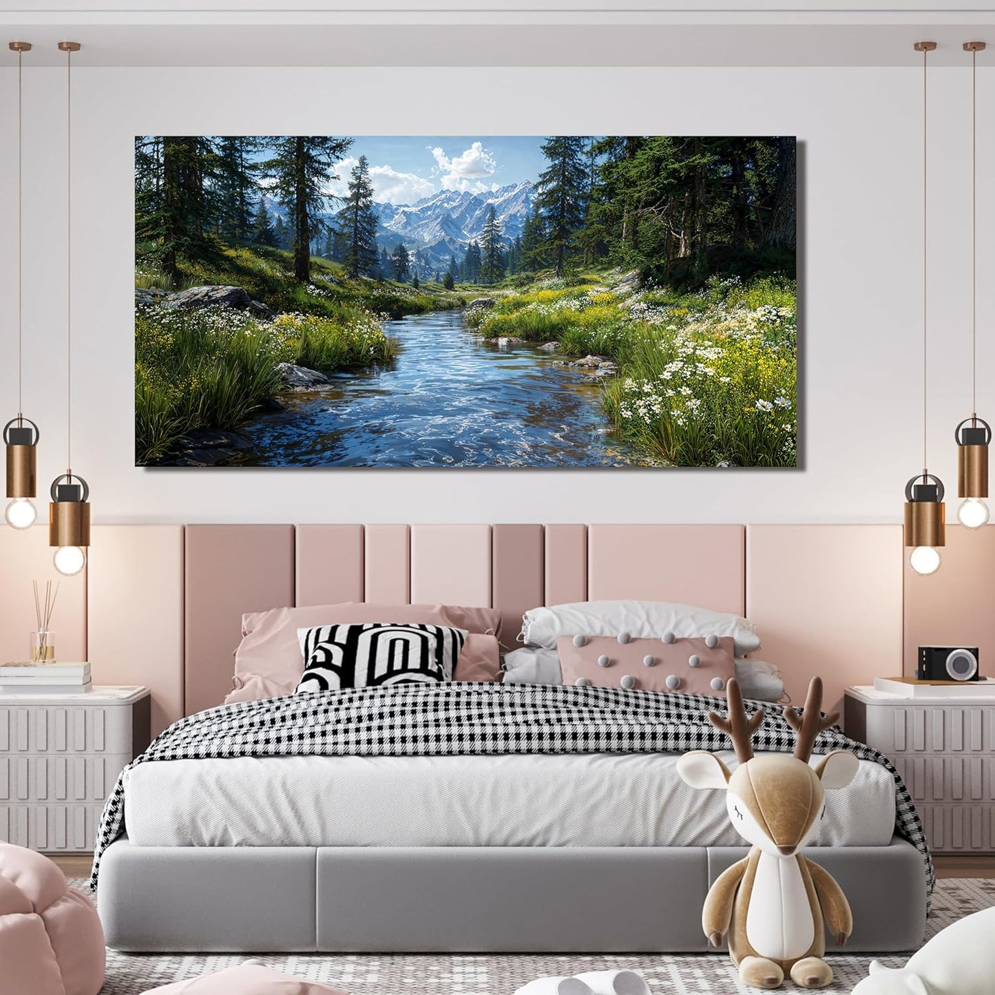 Canvas Wall Art Decor Green Nature Wall Art Prints Artwork For Walls Landscape Botanical Wall Art Decorations Canvas Art Wall Decor Modern Wall Art Pictures For Living Room Hone Office Decor 20"X 40"