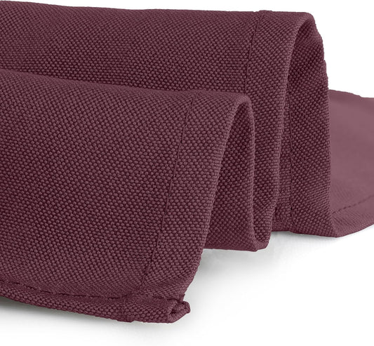 Gee Di Moda Rectangle Tablecloth - 90 x 156 Inch Burgundy - Heavy Duty Washable Polyester - 8 Ft Table, Holiday Party, Wedding & Baby Shower