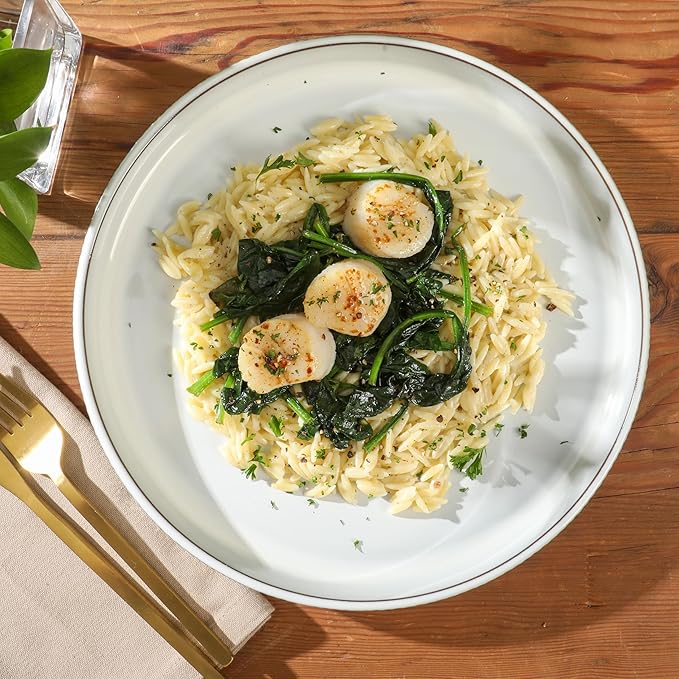 Gibson Elite 12 Piece (Service for 4) Townscape Plates and Bowls Reactive Glaze Embossed Round Dishes Terracotta Ceramic Dinnerware Set - Cream White