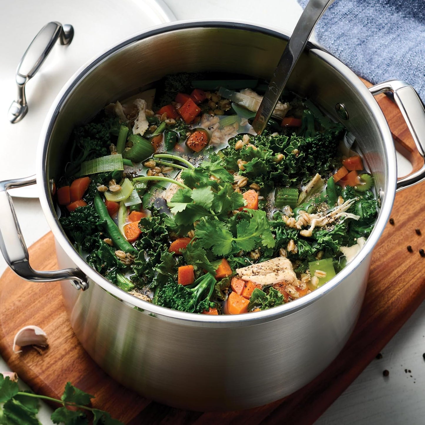 Tramontina Gourmet Stainless Steel 8-Quart Stock Pot with Lid