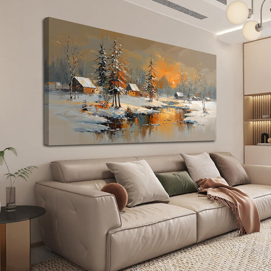 Canvas Wall Art Decor Wall Art Pictures for Living Room Nature Coastal Wall Art Prints Modern Landscape Wall Art Decorations Abstract Canvas Art Wall Decor Artwork for Walls Bedroom Office Decor 20" X 40"