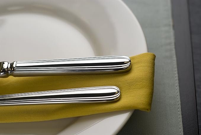 Fortessa Metropolitan 18/10 Stainless Steel Flatware 20 Piece Place Setting, Service for 4