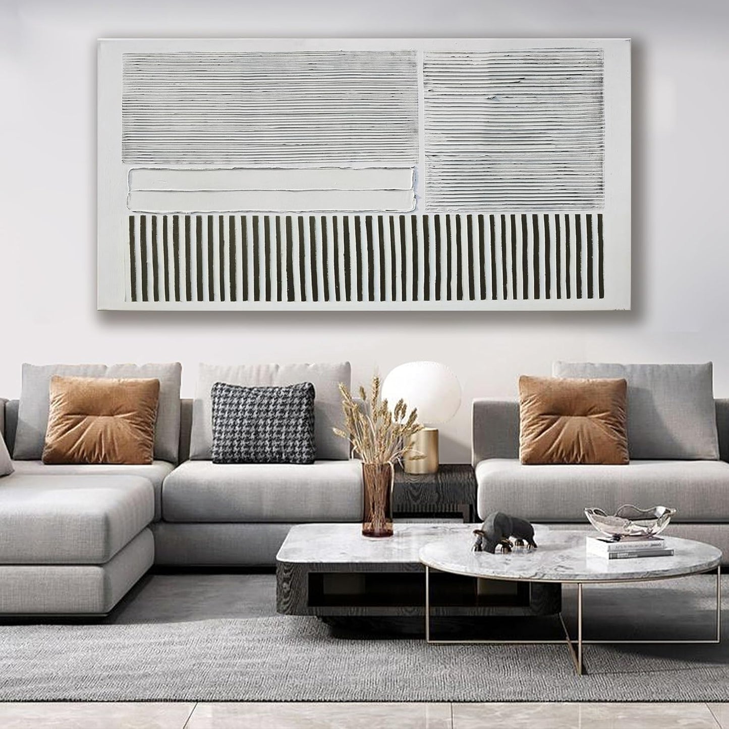 Canvas Wall Art Decor Large Canvas Wall Art For Living Room Abstract Art Black and White Wall Art Decor Abstract Modern Wall Art Prints Large Art Work For Bedroom Office Kitchen Wall Decor 29" x 58"