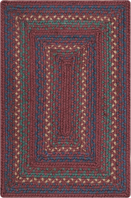 Jamestown Jute Dining Placemats Set of 6-13x19, Rectangle, Burgundy - Vibrant Colors, Durable, Easy to Clean and Protects Furniture