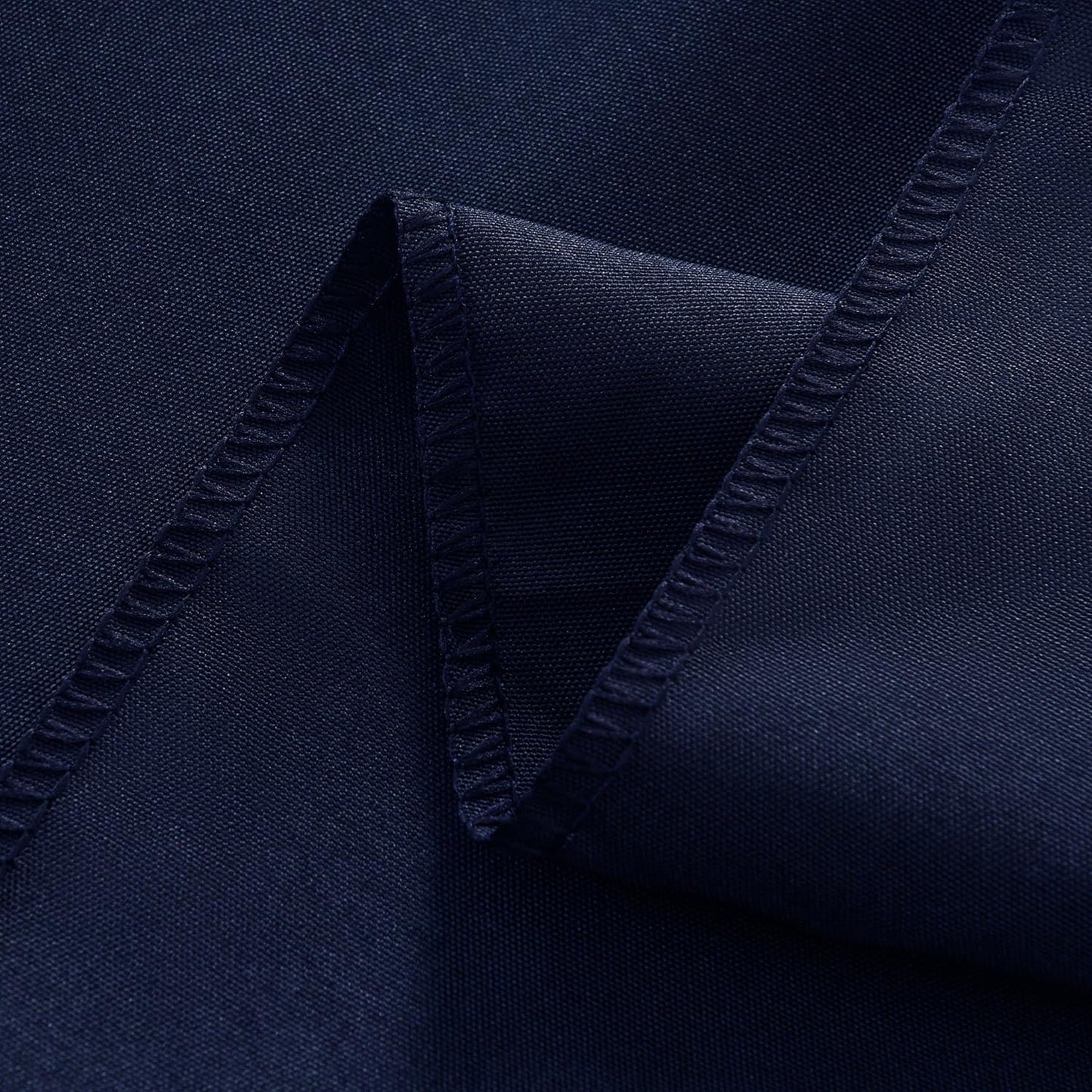 6-Pack 60x144 inch Navy Blue Table Cloths, Solid Stain and Wrinkle Resistant Oblong Tablecloth, Premium Plain Weave Polyester Fabric Rectangle Table Linen Covers for Hotel, Banquet