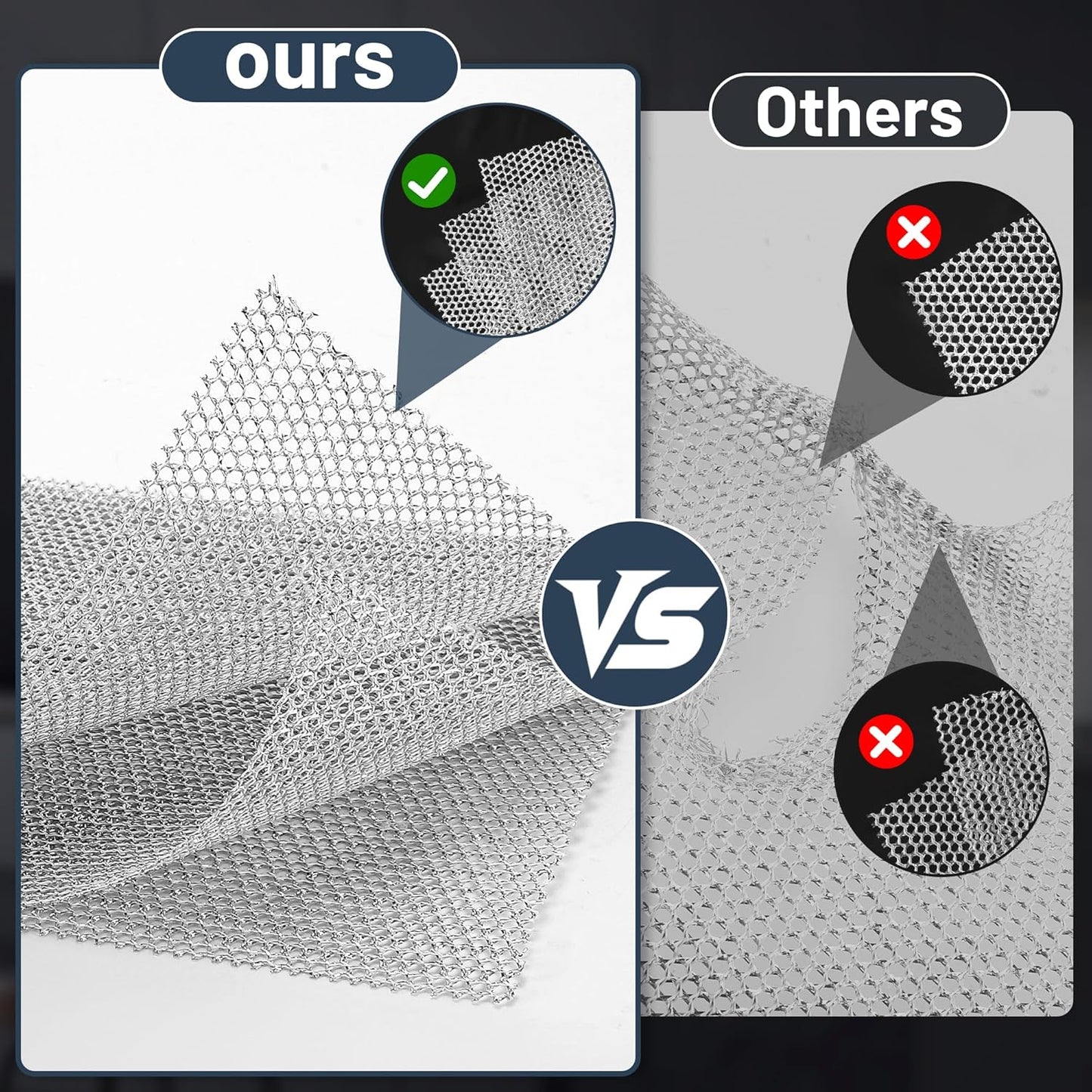 3 Layers Non Scratch Wire Dish Cleaning Supplies 75PCS - Wire Dishwashing Rag Home Essentials-Reusable Steel Wool Scrubber Washcloths,Kitchen Towels and Dishcloths Set for Pans Sinks & Cookware