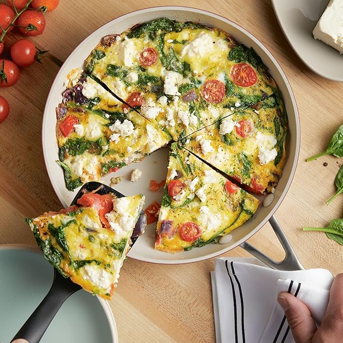 KitchenAid Hard Anodized Ceramic Nonstick Frying Pan/Skillet, 10 Inch - Empire Red