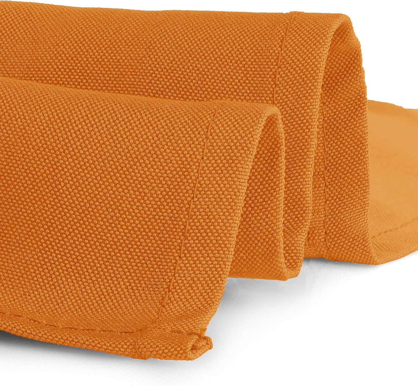 Gee Di Moda Rectangle Tablecloth - 90 x 132 Inch Orange Table Cloth for 6 Foot Table with Floor-Length Drop - Heavy Duty Washable Fabric - 6 Ft Buffet Table, Holiday Party, Wedding & Baby Shower