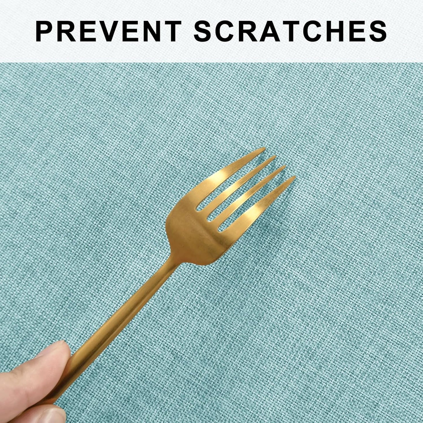 Hiasan Round Tablecloth 60 Inch Linen - Wrinkle and Stain Resistant Washable Polyester Fabric Table Cloth for Patio Dining Room Kitchen Party, Aqua