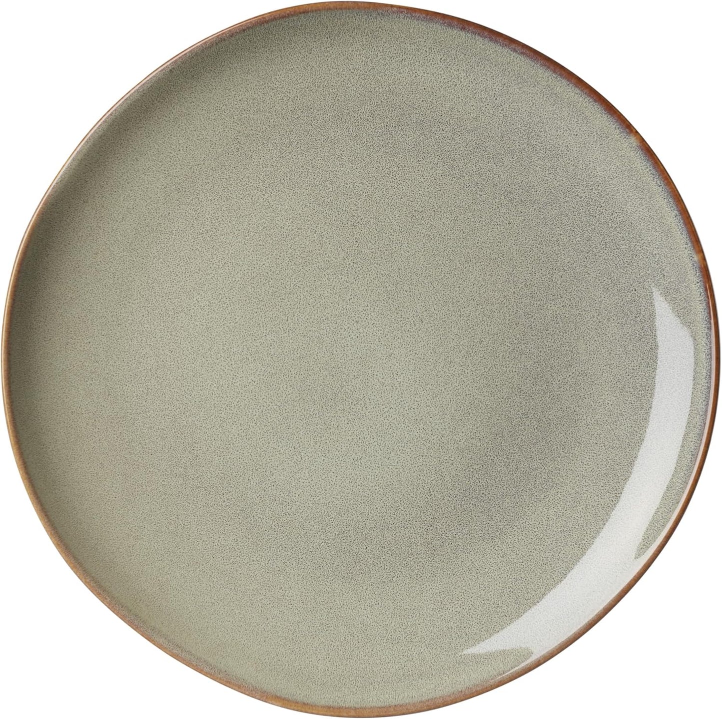 Oneida 897205 Organic Shades 12-Piece Dinnerware Set, Sage Green