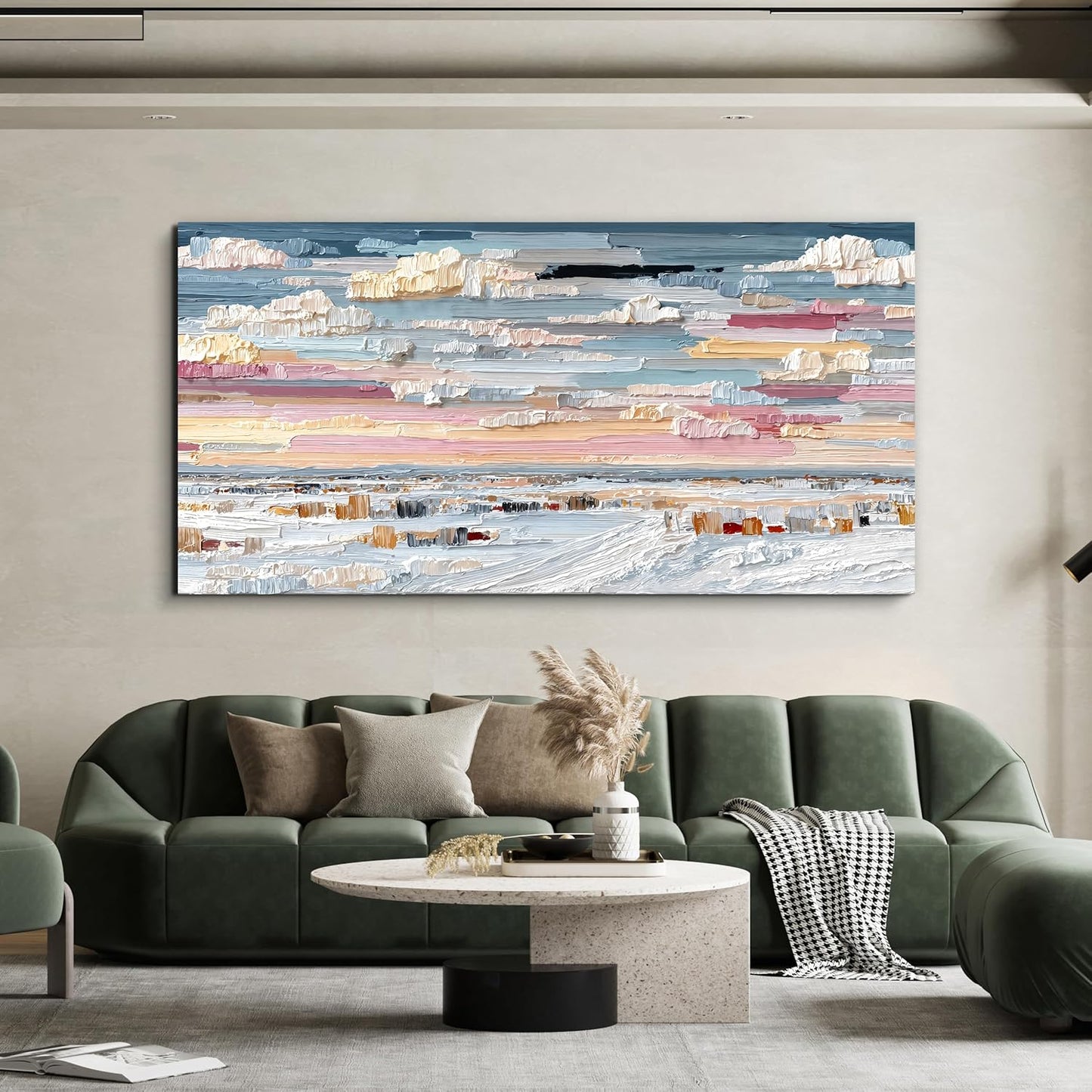 Abstract Canvas Art Wall Decor Large Wall Art For Living Room Canvas Wall Art Decor Oversized Modern Wall Art Prints Colorful Abstract Wall Art Decor Art Work for Walls Bedroom Office Decor 29" X 58"