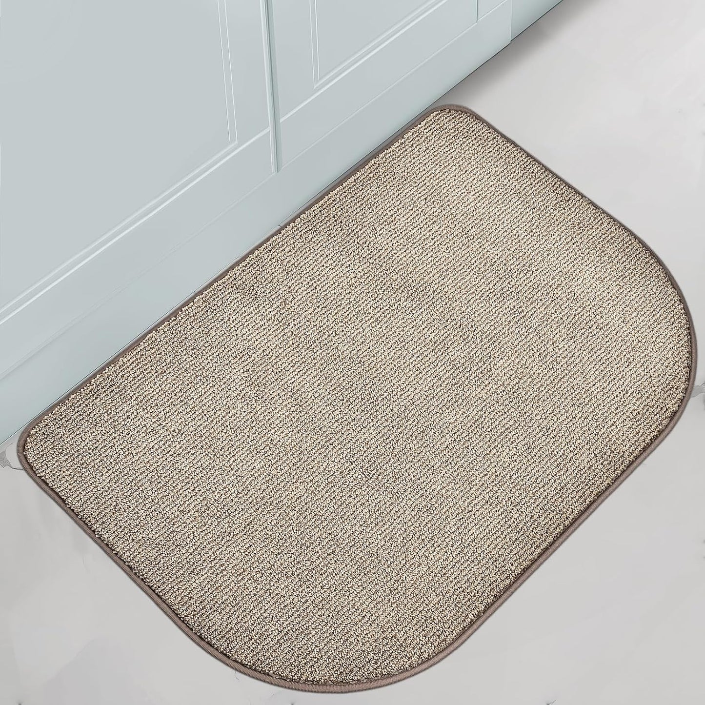 Washable Kitchen Rug 24" x 35.5" / 60cm x 90cm, Non Slip Kitchen Mat for Floor, Absorbent Indoor Throw Rug for Laundry, Bathroom, Bedroom, Door