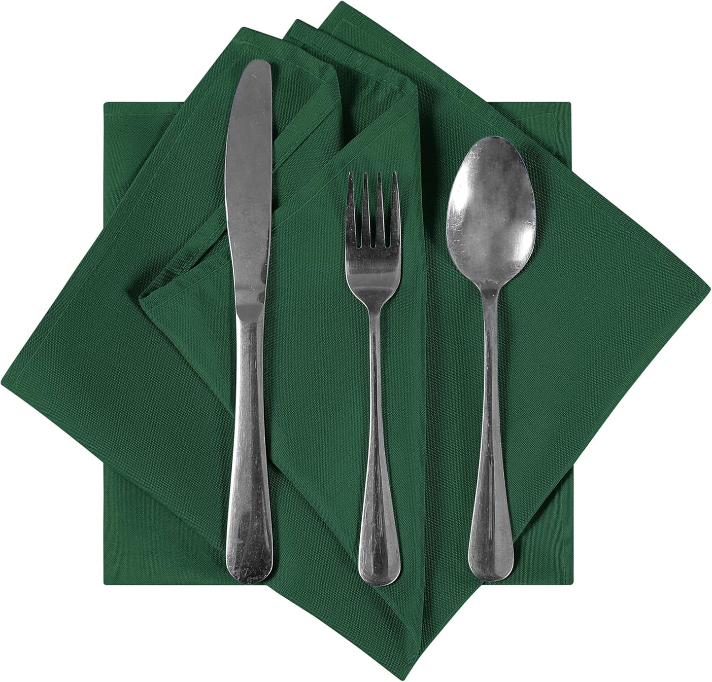 Bailarina Cloth Napkins Set of 120,17x17 inches Dinner Napkins Cloth Washable,Polyester Square Table Cloth Napkin Bulk with Hemmed Edges Ideal for Banquets, Parties and Weddings-Hunter