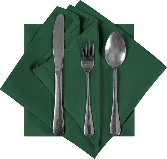 Bailarina Cloth Napkins Set of 120,17x17 inches Dinner Napkins Cloth Washable,Polyester Square Table Cloth Napkin Bulk with Hemmed Edges Ideal for Banquets, Parties and Weddings-Hunter