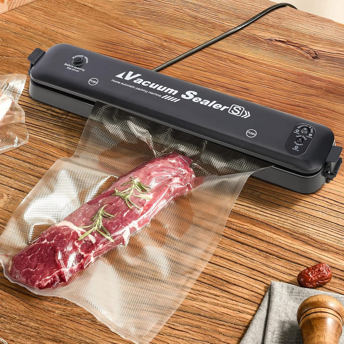 W&Y Vacuum Sealer Rolls 6” x 20’, 3 Rolls BPA-Free Commercial Grade Embossed Bags for Freezer Storage, Sous Vide, and Food Packing
