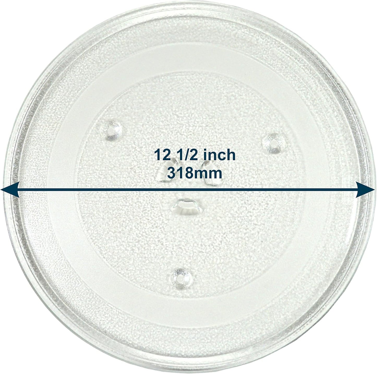 HQRP 12.5" Glass Turntable Tray for Microwave Oven Cooking Plate, 12.5 inch