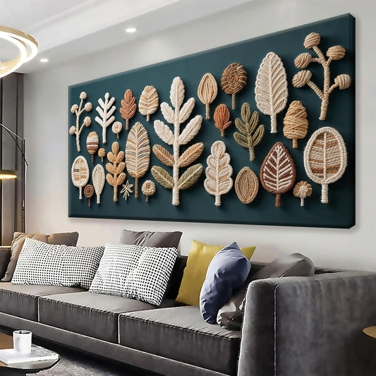 Tsomzxng Large Boho Wall Art For Living Room Century Modern Canvas Art Wall Decor Picture Painting Dark Green Wall Art Multicolor Painting Prints Bedroom Office Wall Hanging Decor 29 X 58 In