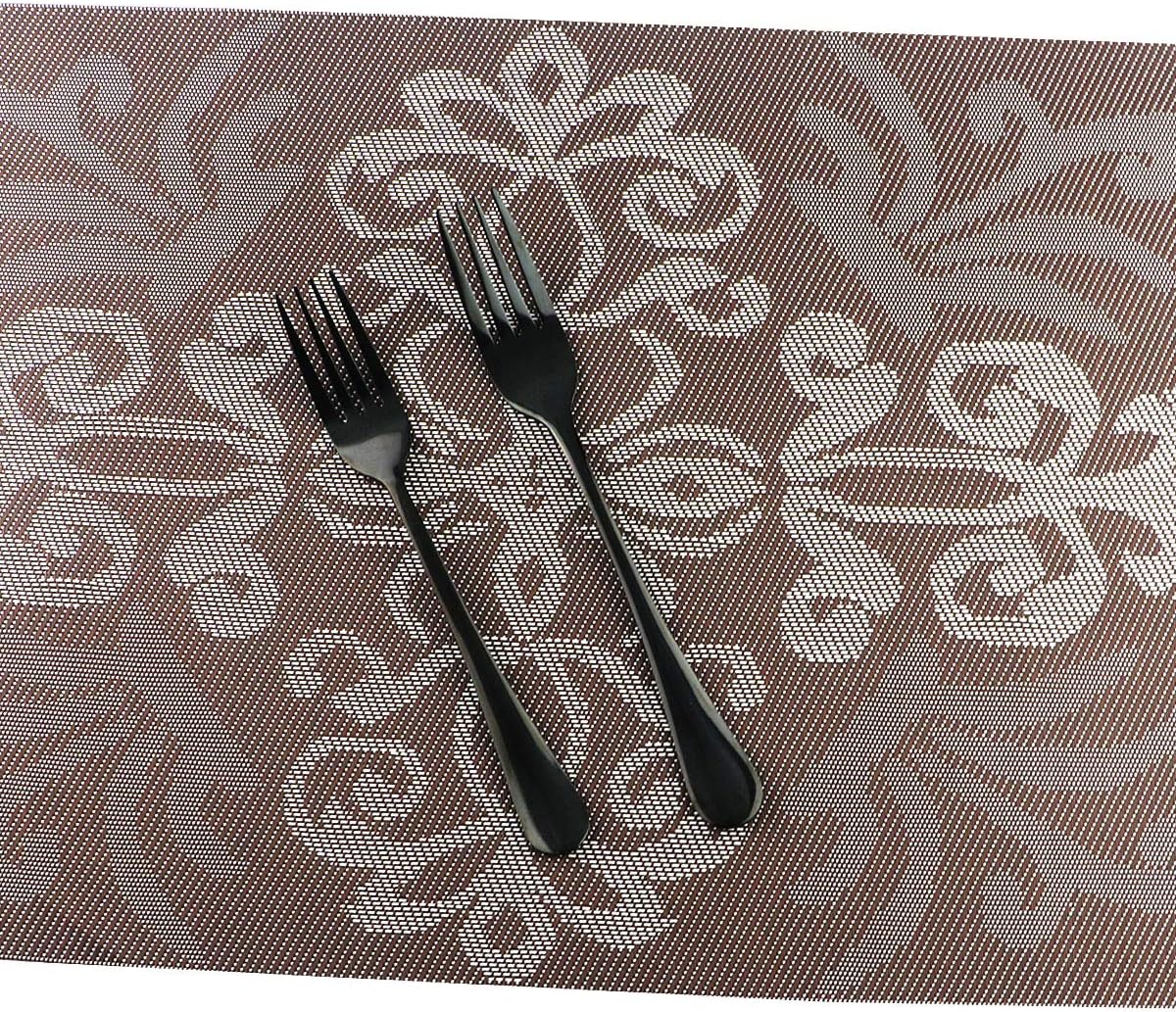 Gugrida 20-Piece Mirror Polished Reusable Utensils Vitalt Healthy & Eco-Friendly Stainless Steel Black Flatware Tableware Dinnerware Set, Shiny Cutlery Knife Fork Spoon Set, Service for 4