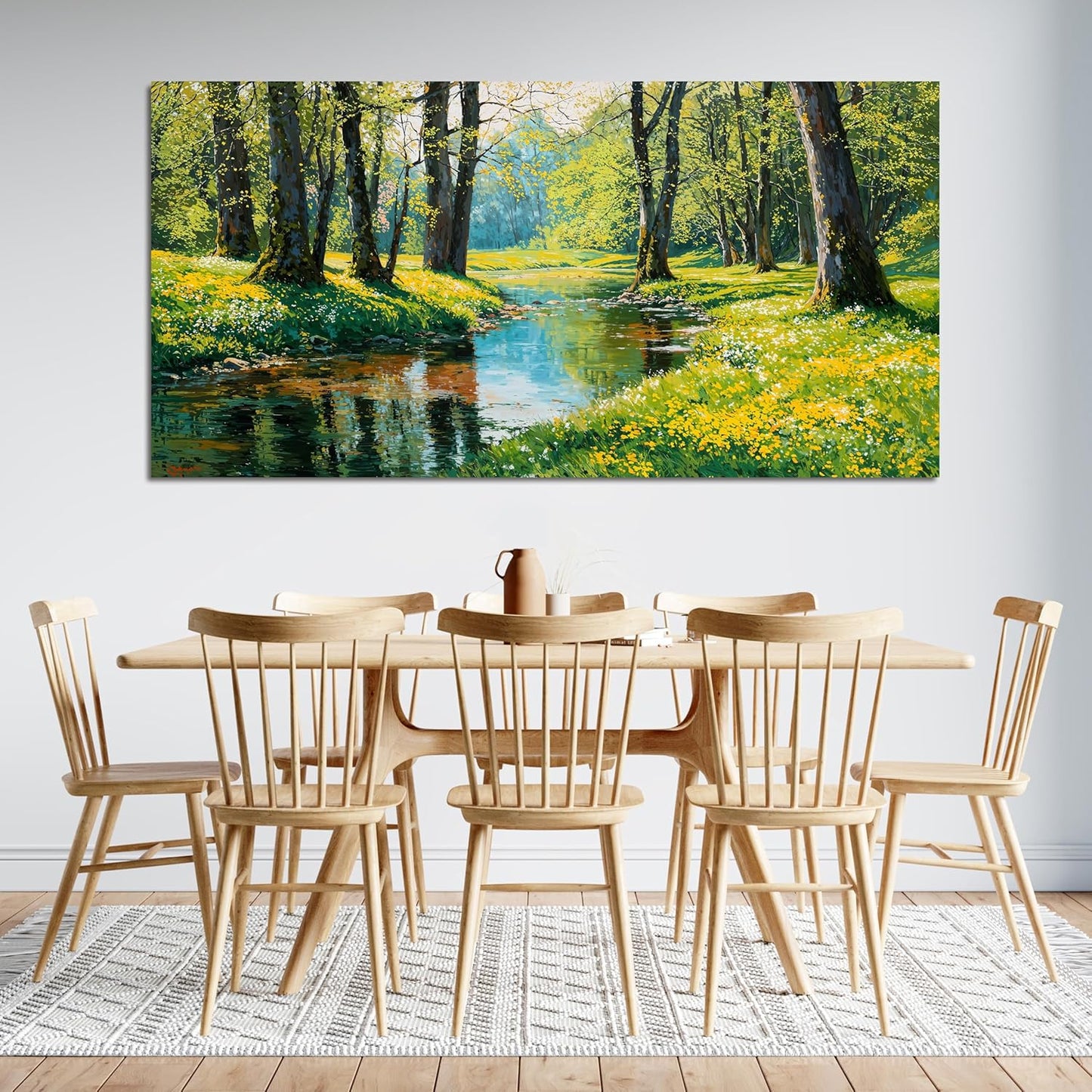 Canvas Wall Art Decor Large Wall Art Pictures for Living Room Modern Landscape Wall Art Prints Canvas Art Wall Decor Nature Forest Wall Art Decorations Artwork for Walls Home Office Decor 24" X 48"