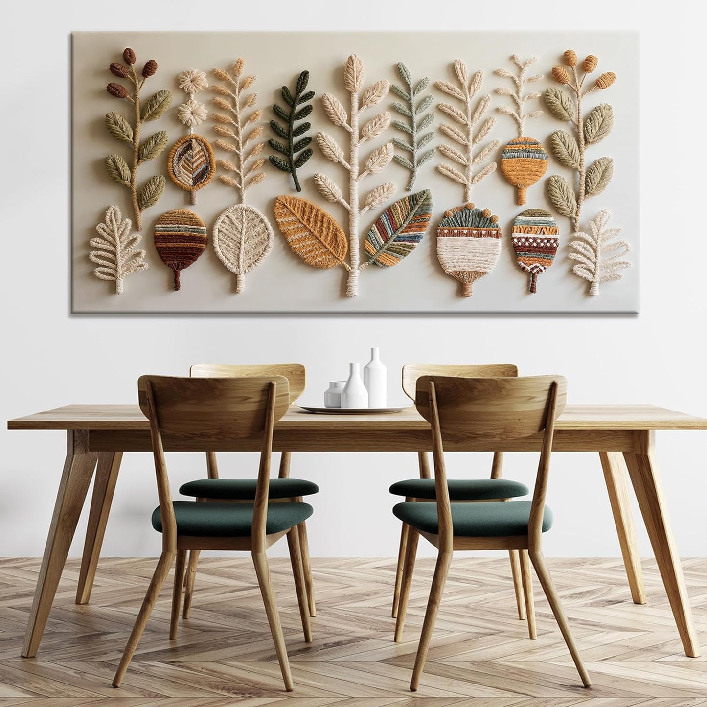 Tsomzxng Large Boho Wall Art For Living Room Abstract Wall Artwork Modern Canvas Art Wall Decor 29" X 58" Painting White Wall Art For Bedroom Hotel Office Apartment Home Decoration