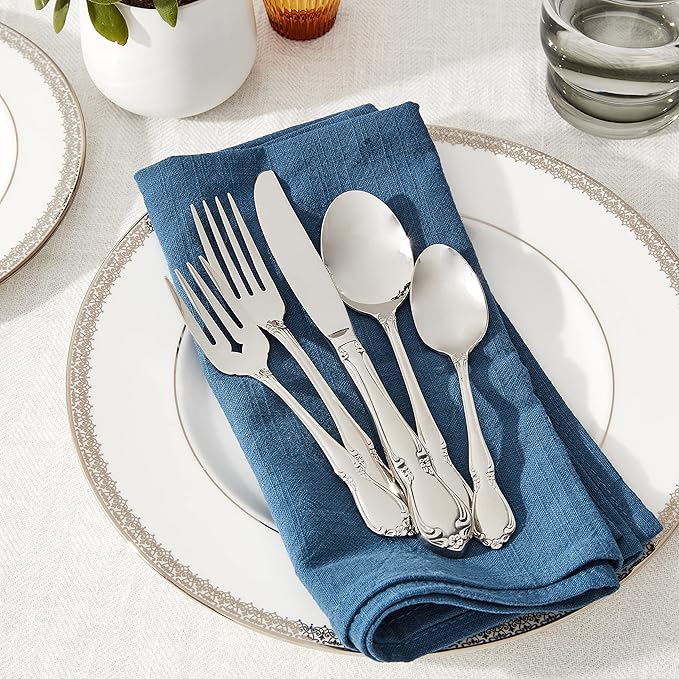 Oneida 2610005BA Chateau 5 Piece Fine Flatware Place Setting, Service For 1