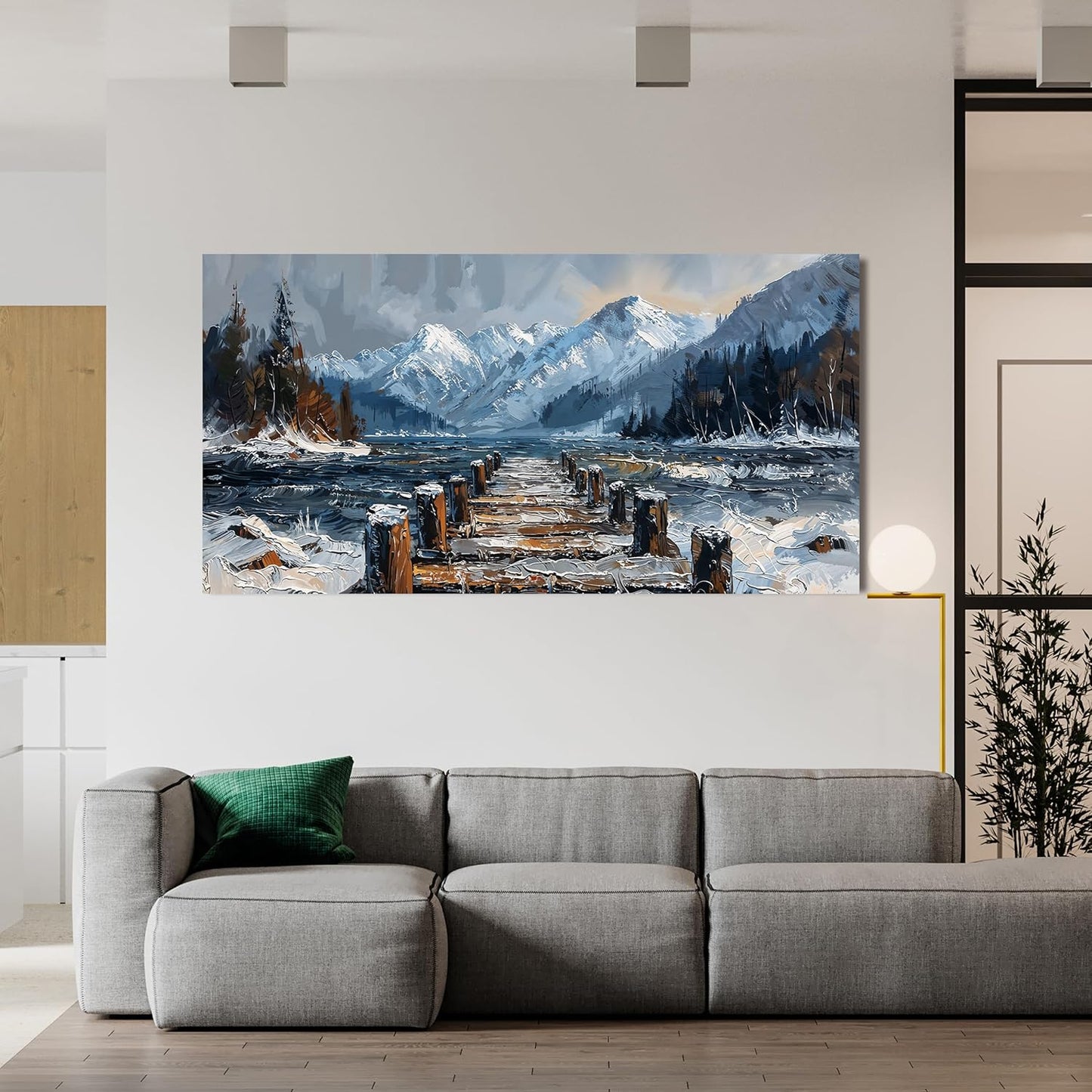 Canvas Wall Art Decor Wall Art Pictures for Living Room Canvas Art Wall Decor Nature Landscape Wall Art Prints Artwork For Walls Modern Coastal Wall Art Decorations Home Ofiice Kitchen Decor 20" X 40"