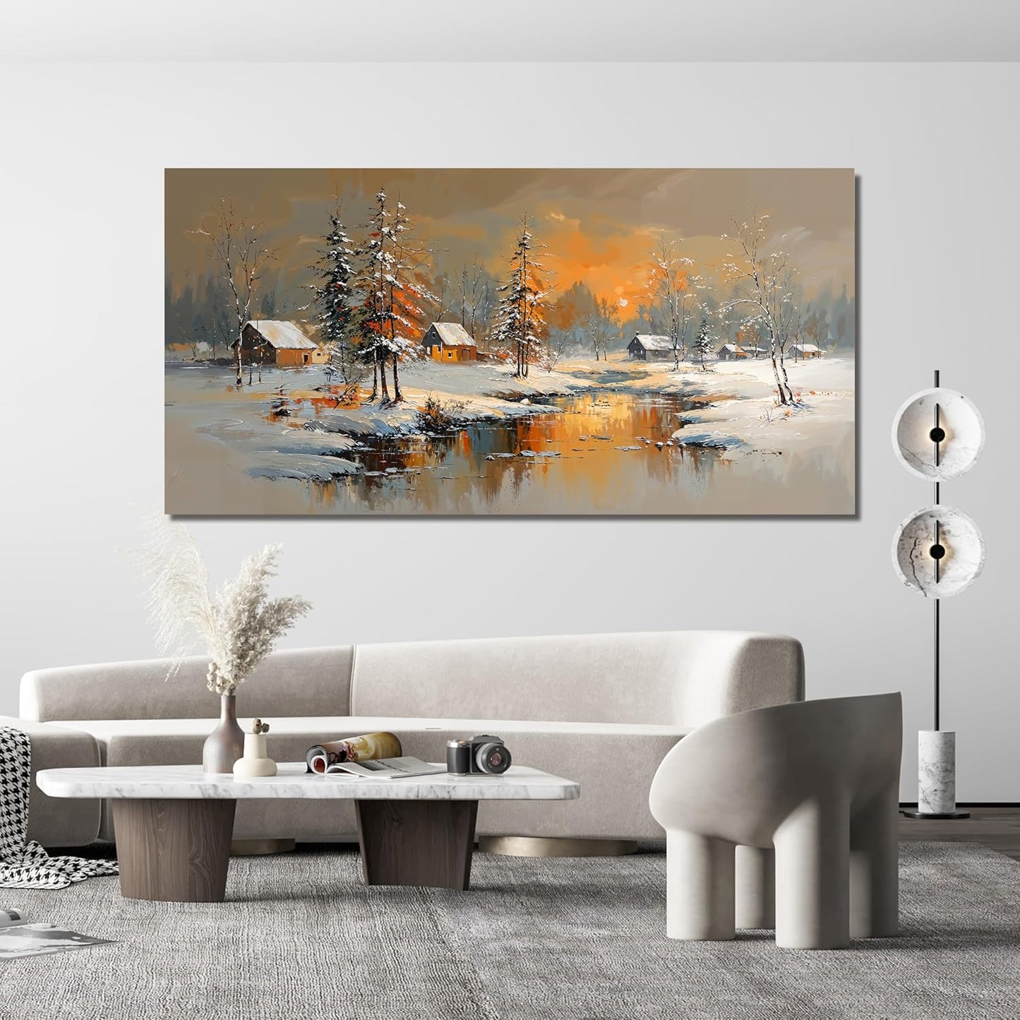 Canvas Oversized Wall Art Decor Modern Wall Art Pictures for Living Room Nature Coastal Wall Art Prints Large Landscape Wall Art Decorations Canvas Art Wall Decor Artwork for Walls Home Office Decor 29"X58"