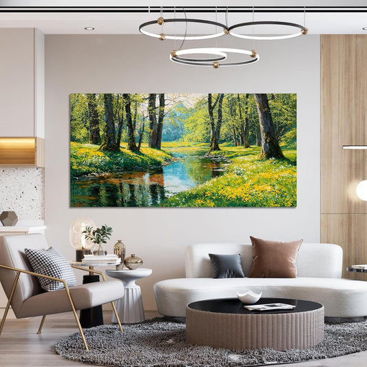 Canvas Wall Art Decor Wall Art Pictures for Living Room Modern Landscape Wall Art Prints Canvas Art Wall Decor Nature Botanical Wall Art Decorations Forest Artwork for Walls Home Office Decor 20"X40"