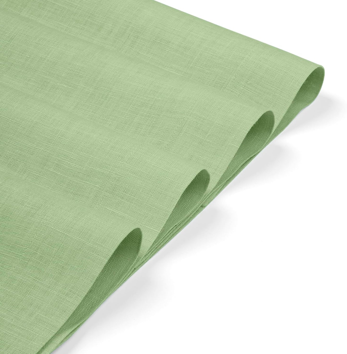 D'Moksha Homes Linen Placemats 14 x 19 Inch - Sage Green Placemats Set of 4-100% Pure Linen Table Place Mats for Fall, Autumn and Halloween - Handcrafted and Machine Washable