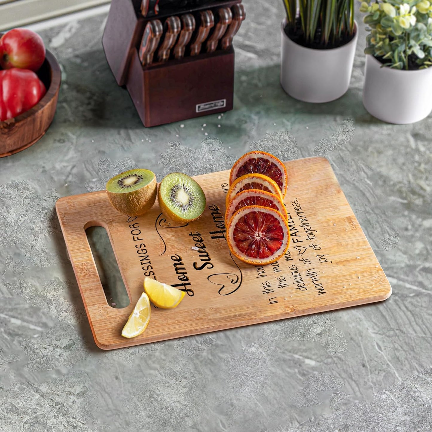 House Warming Gifts New Home - Cutting Board Gift Idea for Women & Men, New Apartment Essentials, New House Gift, Welcome Home Gift, Personalized Housewarming Gifts, First Home Gifts, Thank You Gifts