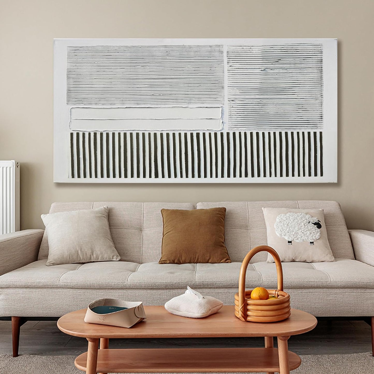 Canvas Wall Art Decor Large Canvas Wall Art For Living Room Abstract Art Black and White Wall Art Decor Abstract Modern Wall Art Prints Canvans Art Work For Bedroom Office Kitchen Wall Decor 24" x 48"