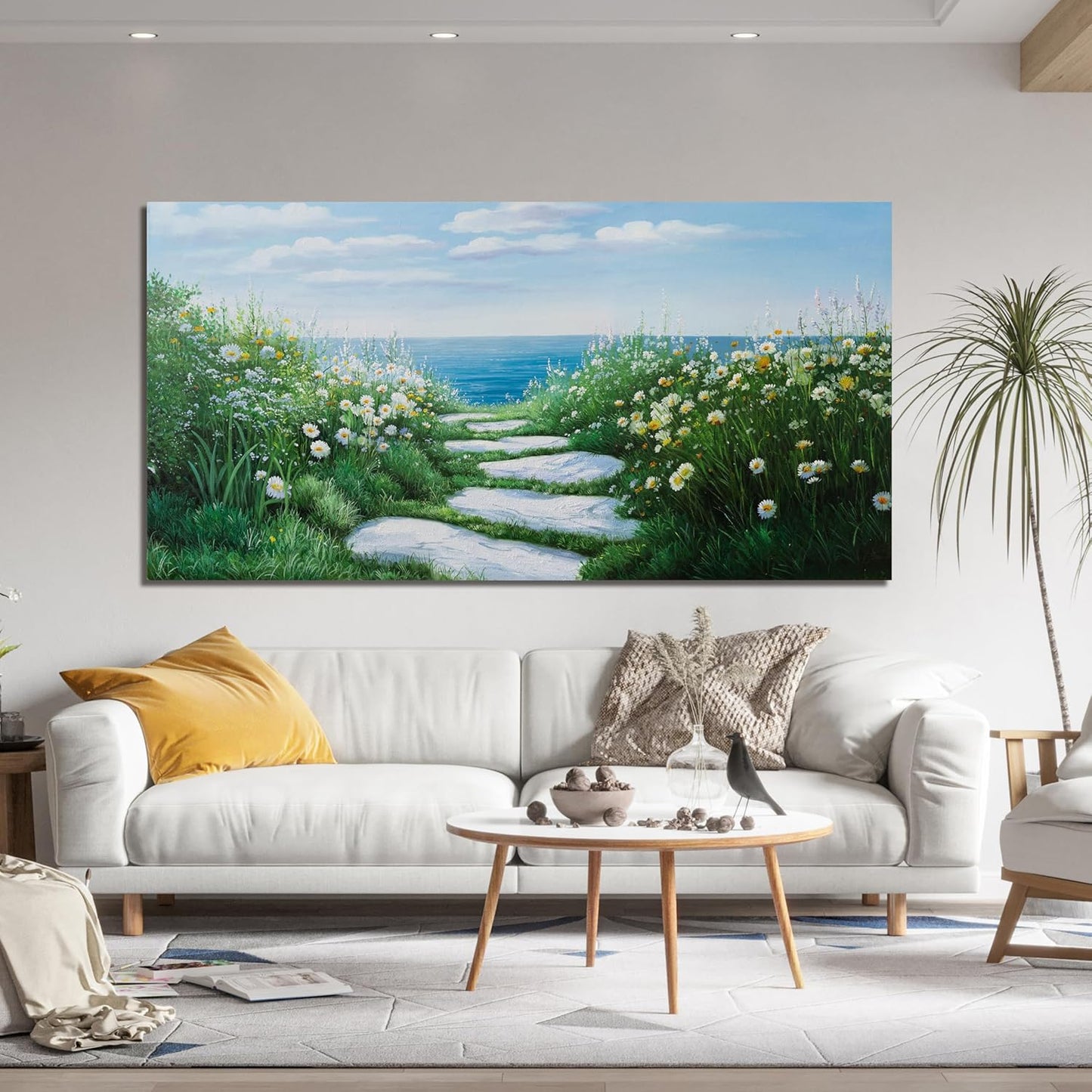 Canvas Wall Art Decor Large Wall Art for Living Room Canvas Art Wall Decor Nature Landscape Wall Art Decor Pictures Coastal Wall Art Prints Artwork for Walls Bedroom Office Wall Decor 24" X 48"